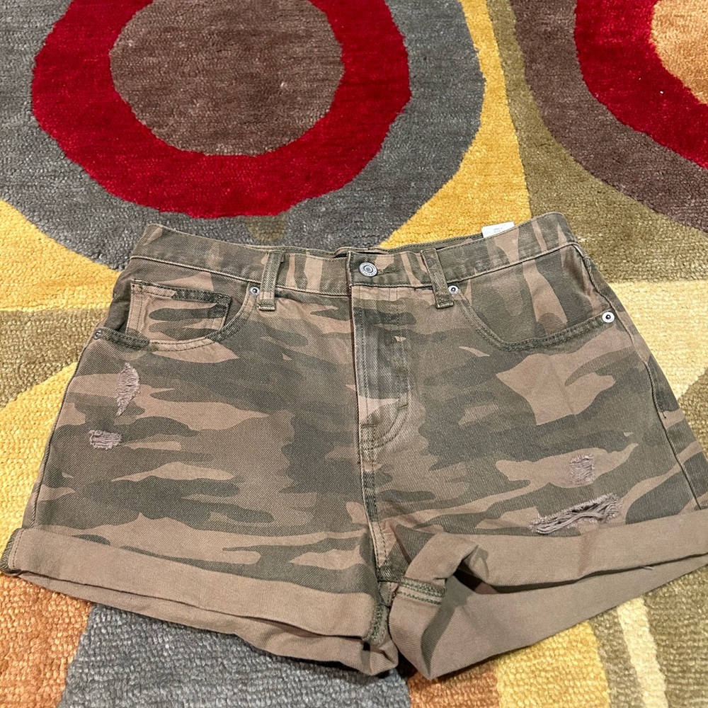 Lucky Brand Camouflage Jean Shorts